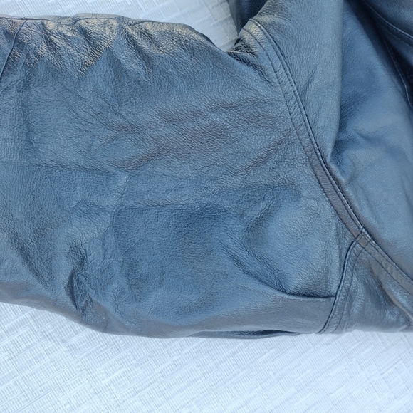 Reversible Girls Genuine Leather Jacket M (10-12) - Picture 8 of 11